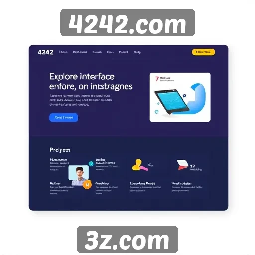 Análise da interface do site 4242.com